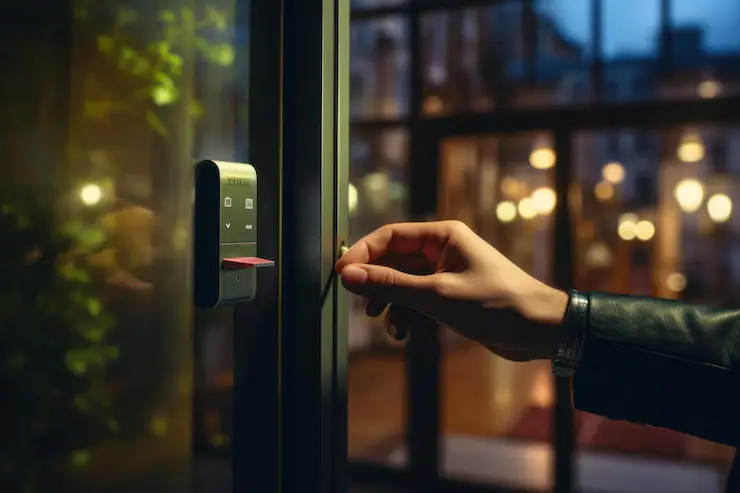 elektronisk smart kontaktløst nøkkelkort for å låse opp døren på hotell eller i hus
